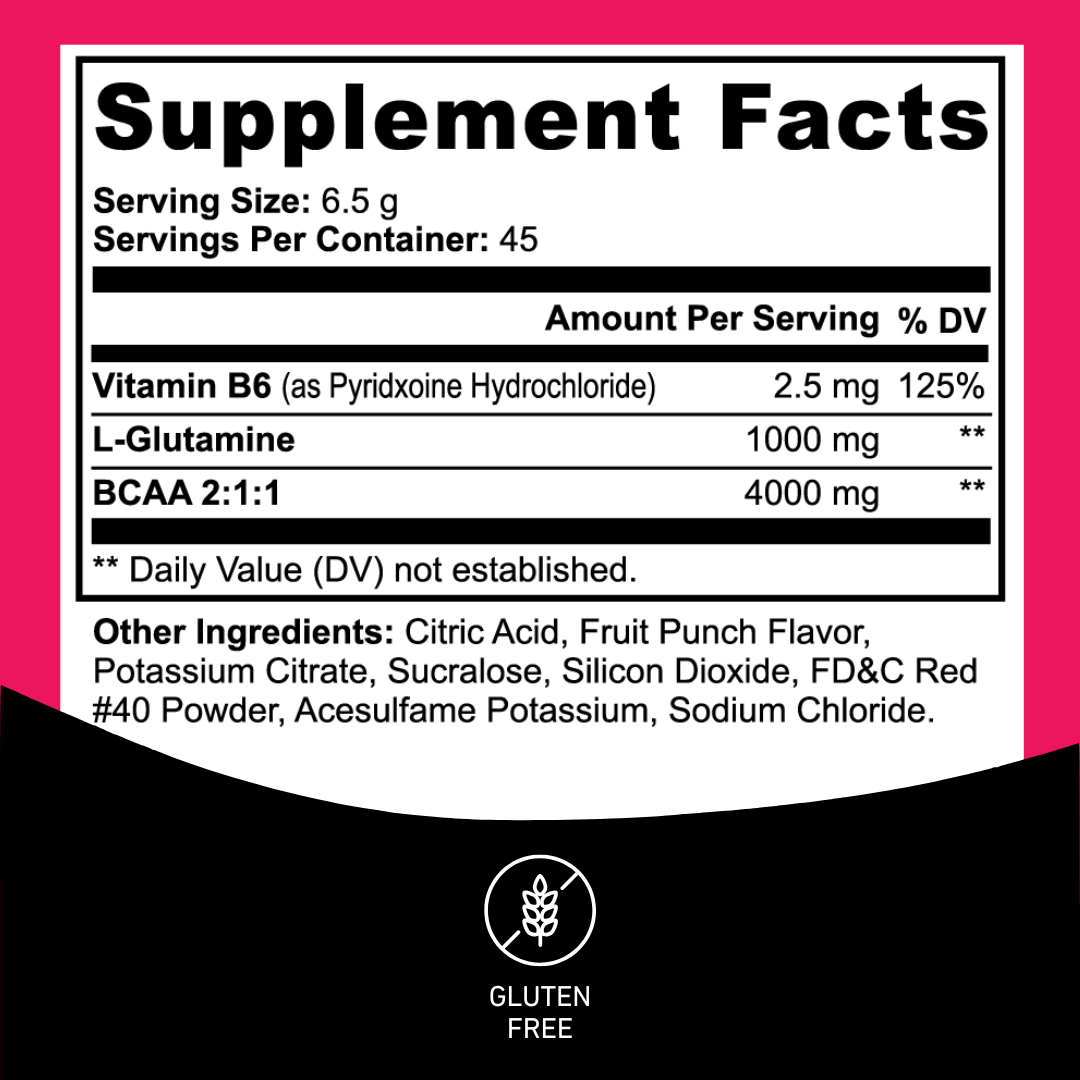 BCAA Post Workout – Fruit Punch - Anton Nutrition