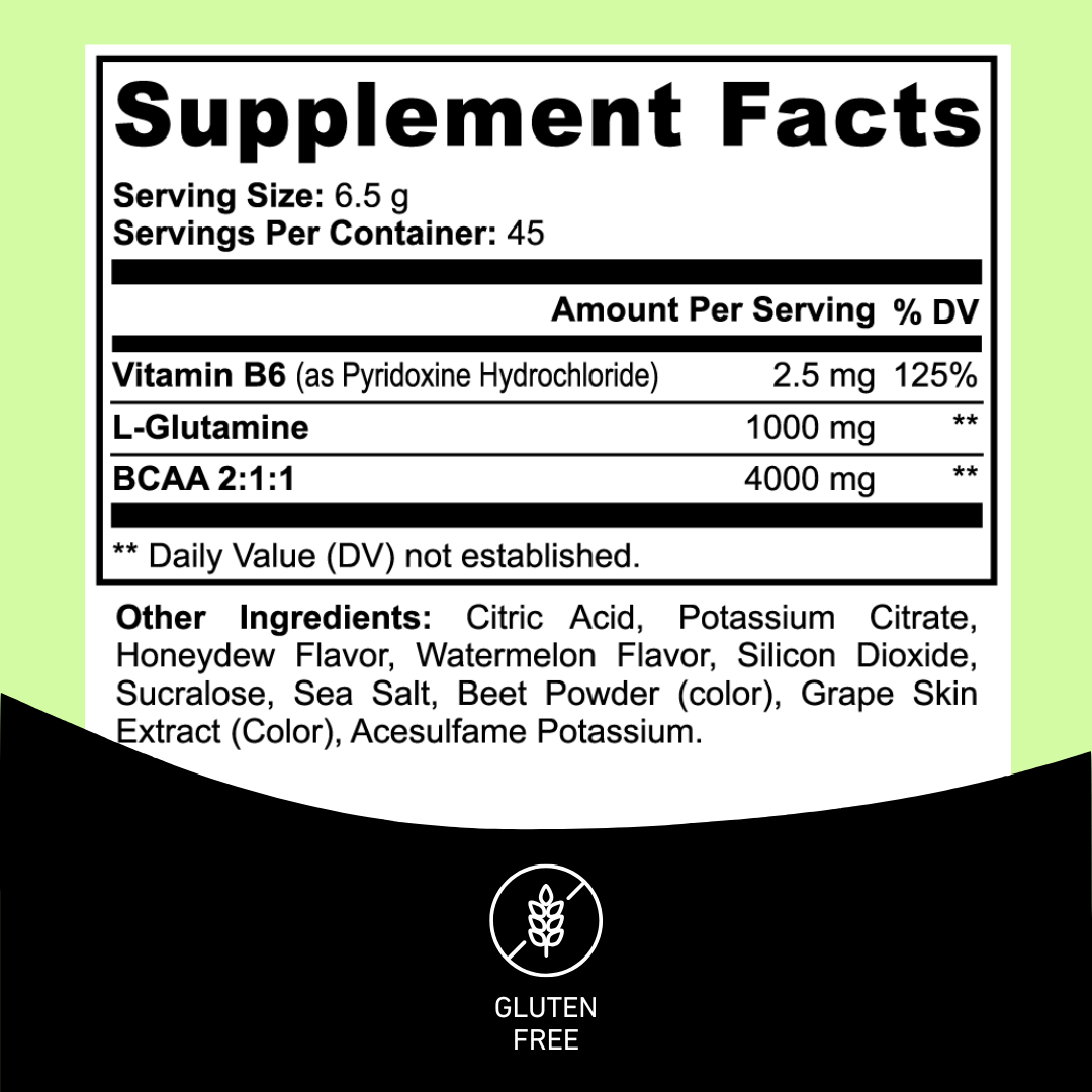 BCAA - Post Workout - Honeydew Watermelon - Anton Nutrition