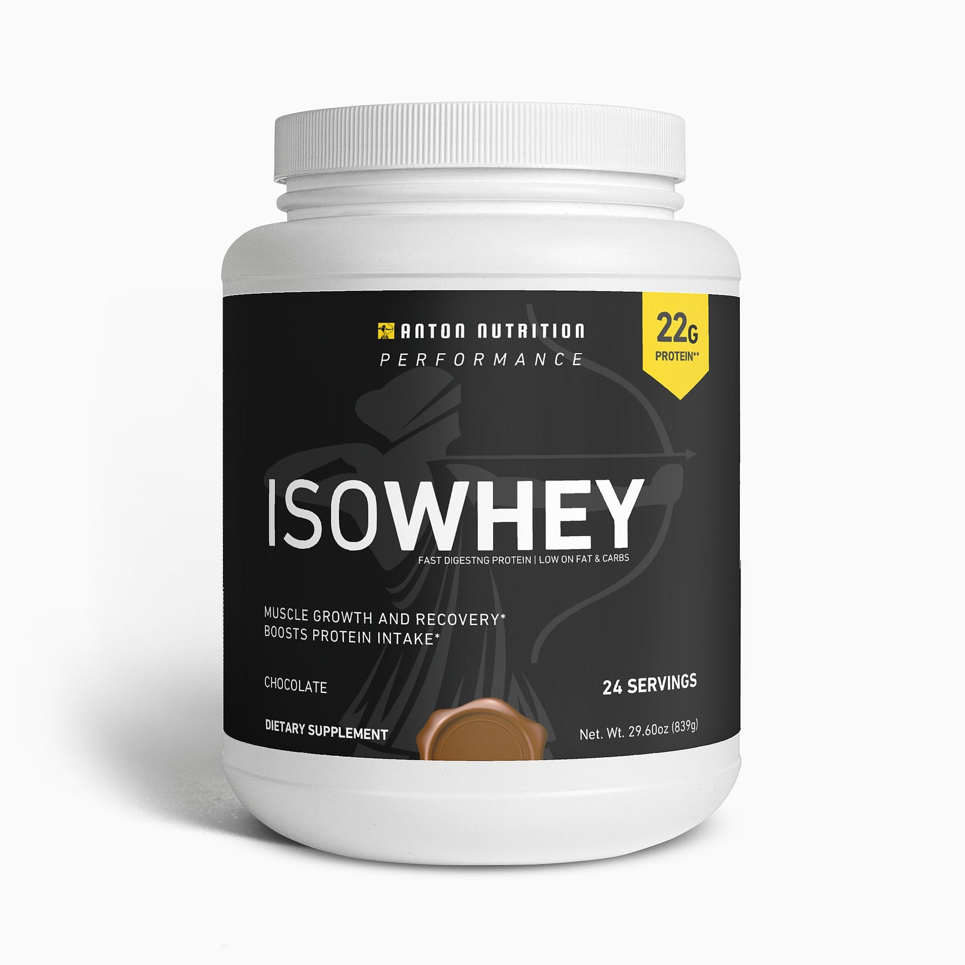 ISOWHEY (Chocolate) - Whey Protein Isolate Powder - Anton Nutrition
