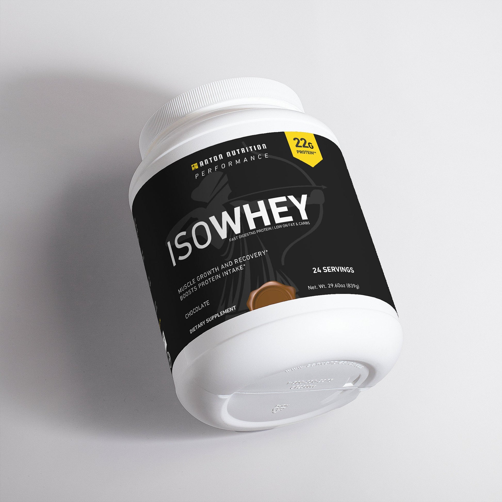 ISOWHEY (Chocolate) - Whey Protein Isolate Powder - Anton Nutrition