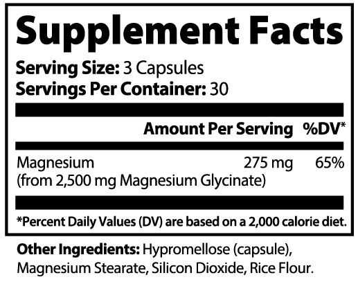 Magnesium Glycinate 275mg - Anton Nutrition