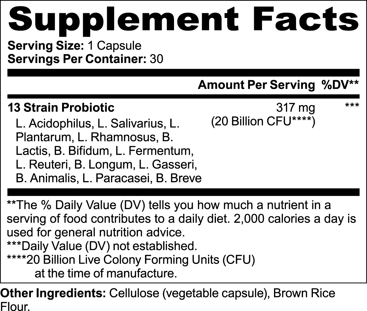 Probiotic 20 Billion CFU - Anton Nutrition