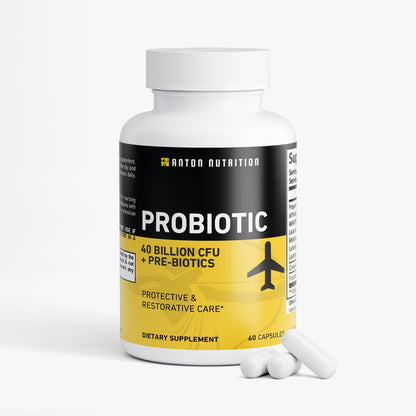 Probiotic Travel - 40 Billion with Prebiotics - Anton Nutrition