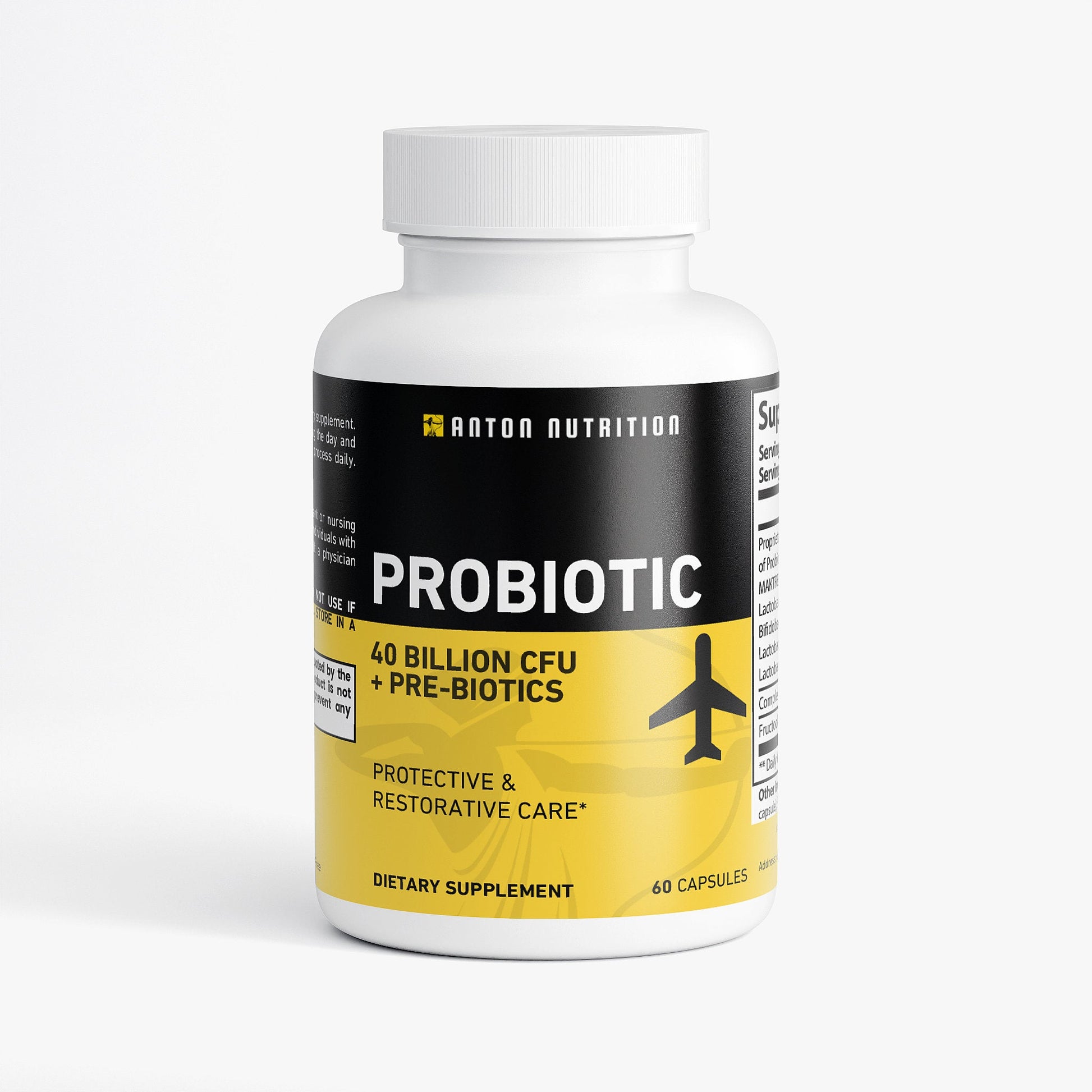 Probiotic Travel - 40 Billion with Prebiotics - Anton Nutrition
