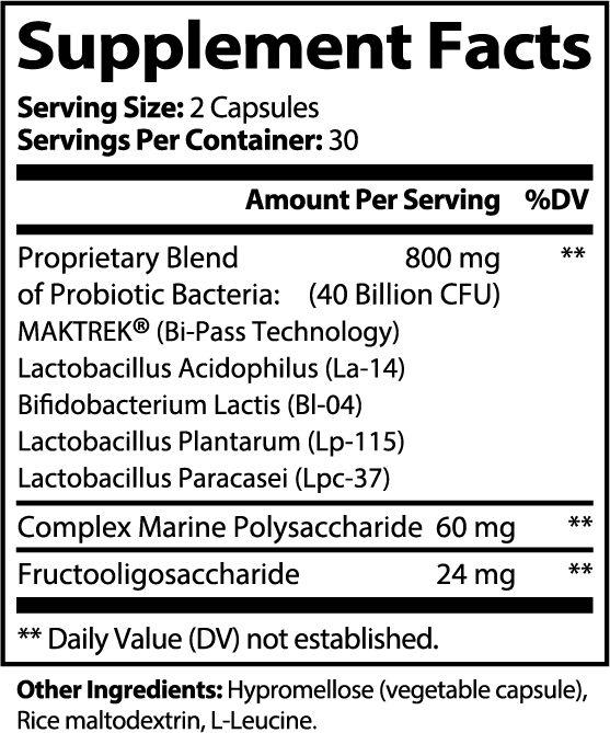 Probiotic Travel - 40 Billion with Prebiotics - Anton Nutrition